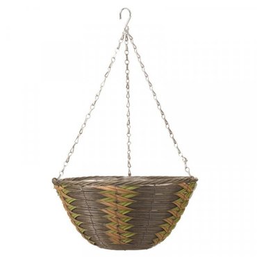 Safari Faux Rattan Basket 14" - image 1