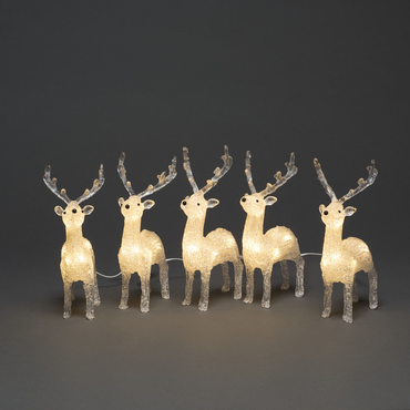 Acrylic Reindeer (Set of 5) - image 1