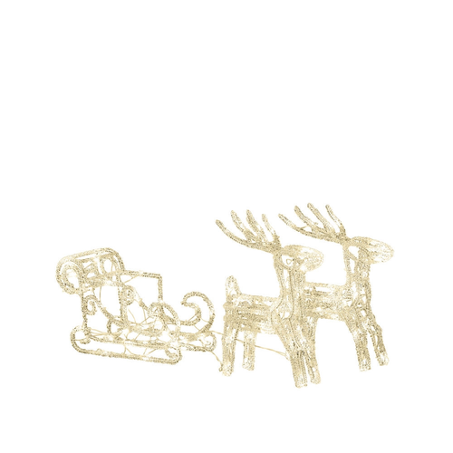 Acrylic Reindeer & Sleigh Light - image 2