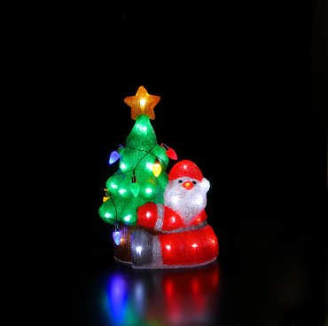 Acrylic Santa with String Lights - image 2