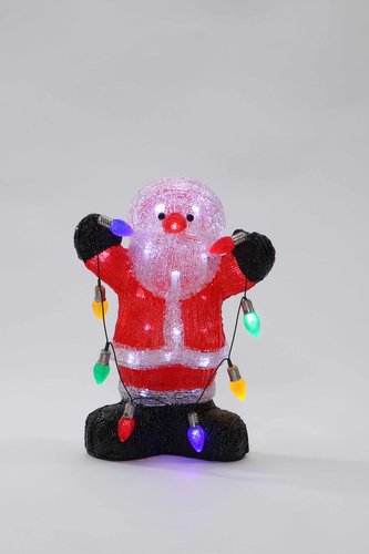 Acrylic Santa with String Lights - image 1