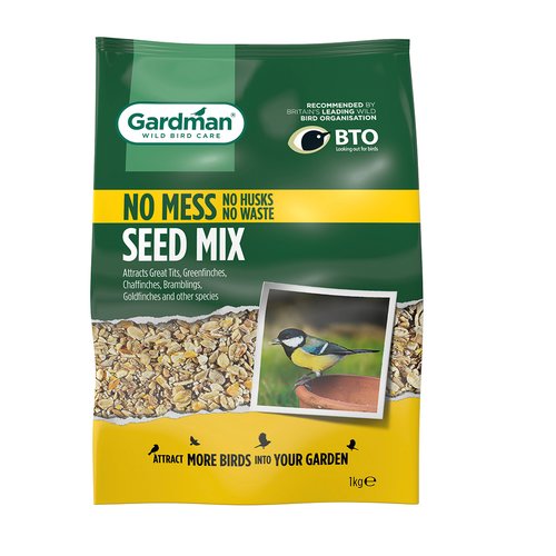 Bird Food No Mess Seed Mix 1Kg