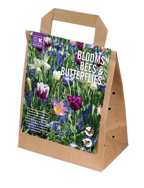 Blooms, Bees & Butterflies Blue Shades