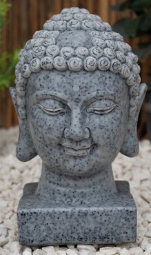 Buddha Head Medium Grey