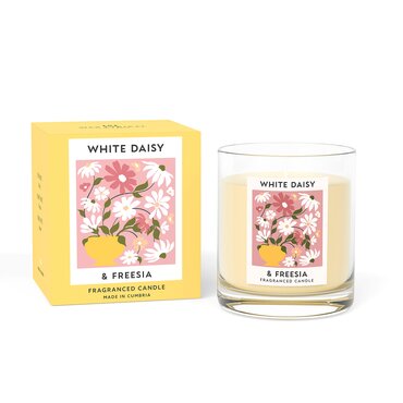 White Daisy & Freesia Candle