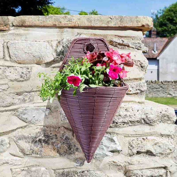 Rattan deals wall basket