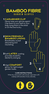 Clip Glove Bamboo Mens Medium - image 2
