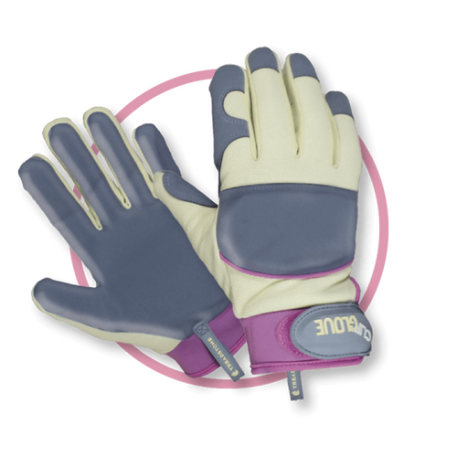 Clip Glove Leather Palm Ladies Medium - image 1