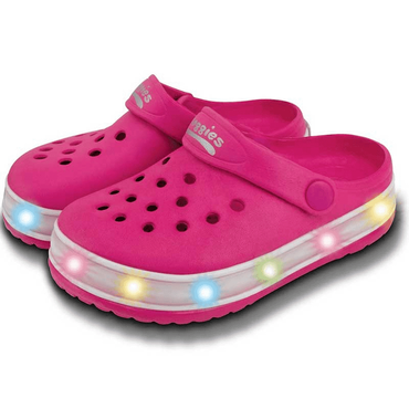 Clogs Kids Light Up Pink 9