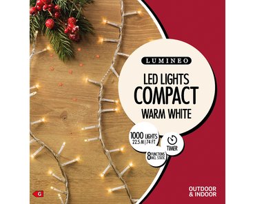 LED Compact x 1000 Warm White/Clear Cable