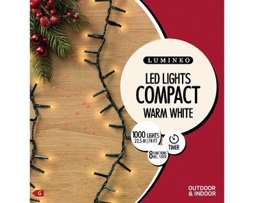 LED Compact x 1000 Warm White/Dark Cable