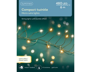 Micro LED Compact x 480 Warm/Classic Warm/Gold Wire