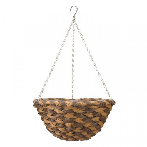 Earth Braid Faux Rattan Basket 14" - image 1