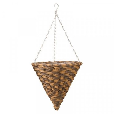 Earth Braid Faux Rattan Cone 14" - image 1