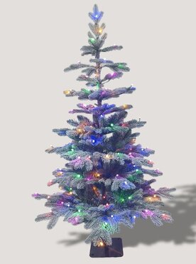 Elsa Snowy Fir Pre-Lit Colour Changing Artificial Tree (4ft 120cm) - image 1