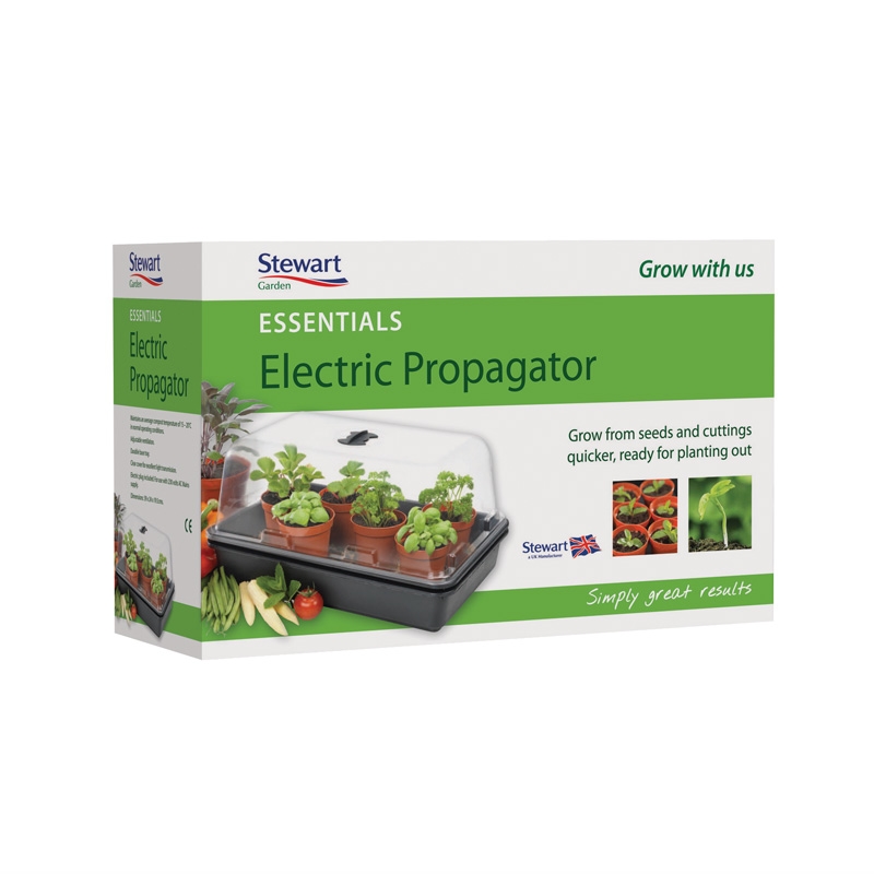 Essential Electric Black Propagator 38cm - Stewarts Garden Centre