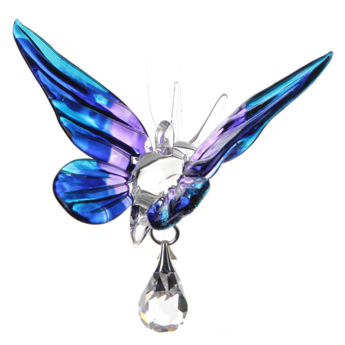 Fantasy Glass Butterfly Purple