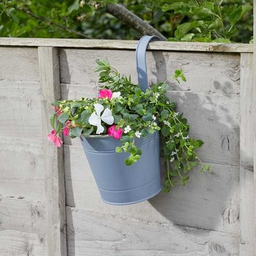 Fence/Balcony Hanging Pot 6" Slate - image 2