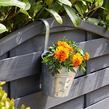 Fence & Balcony Planter Galvanised 6" - image 2