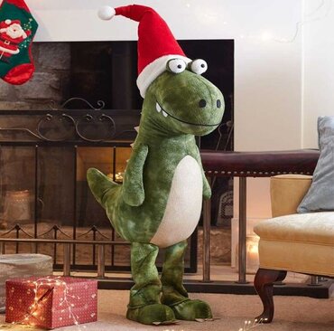 Festive Dino Humongous Green 1.35m