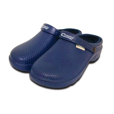 Fleecy Eva Cloggies Navy Size 6