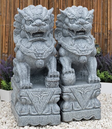 Foo Dog Single Medium Grey