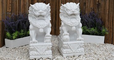 Foo Dog Single Medium White