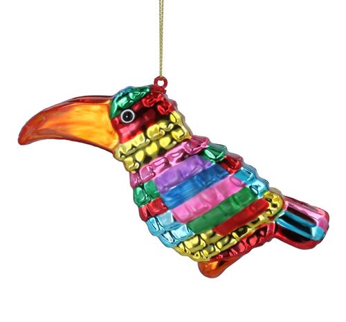 Glass Toucan Multicolour Dec