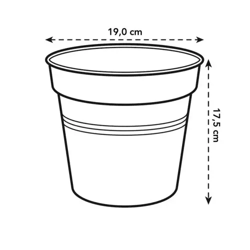 Green Basics Growpot 19cm Mild Terra - image 2