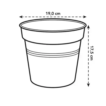 Green Basics Growpot 19cm Mild Terra - image 2