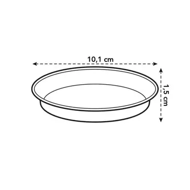 Green Basics Saucer 10cm Leaf Green - image 2