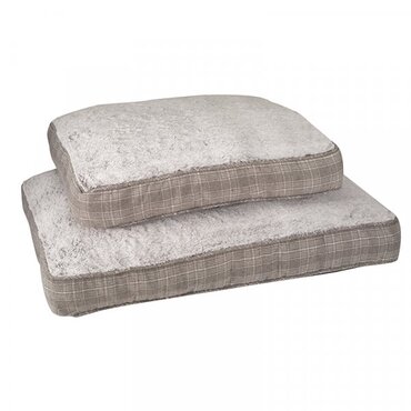 Grey Plaid Gusset Mattress Lge - image 1