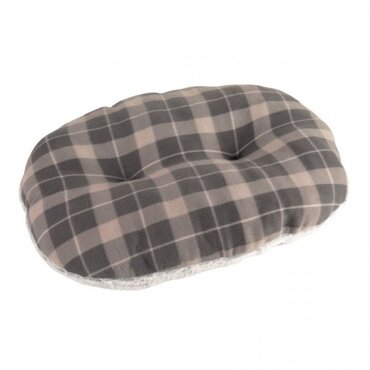 Grey TuffEarth Fleece Oval Cushion Lge - image 2