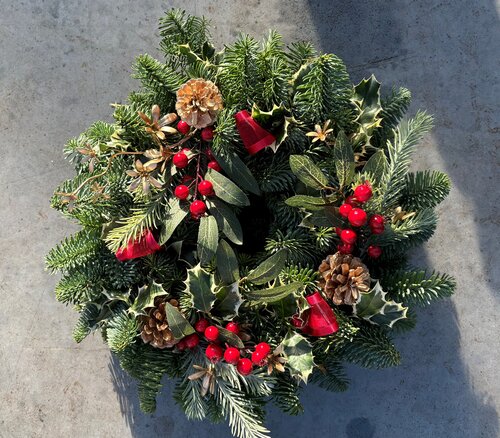 Holly Berry Wreath 10 inch