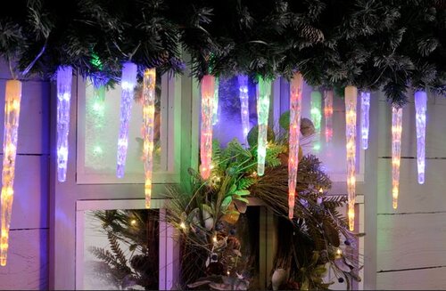 Icicle Lights Colour Changing x 9 Multi/White - image 2