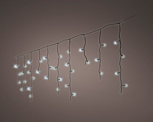 Icicle Lights (Cool White, Black Cable) 20m (L30) - image 2