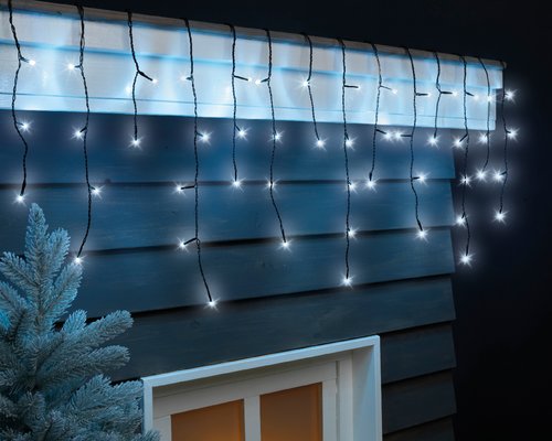 Icicle Lights (Cool White, Black Cable) 20m (L30) - image 3