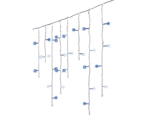 Icicle Lights (Cool White & Blue, Transparent Cable) 7.5m (L26) - image 4