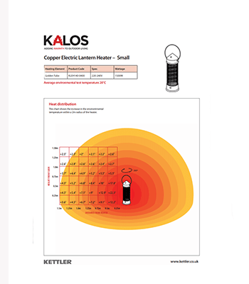 Kettler Kalos Copper Electric Lantern Small 1500w - image 2