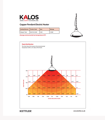 Kettler Kalos Copper Pendant Heater - image 2