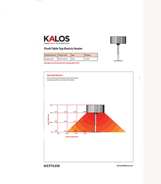 Kettler Kalos Electric Plush Table Top Heater - image 3