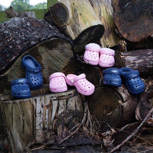 Kids Fleecy Cloggies Pink Size 5 - image 2