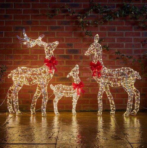 LED OpaLight Deer Family