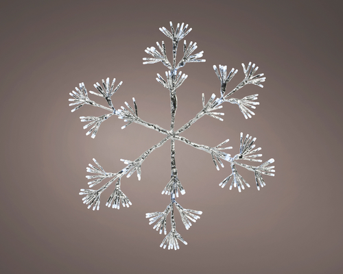 Outdoor Cool White Twinkling Snowflake Light (78cm) - image 1