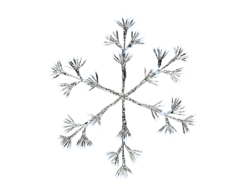 Outdoor Cool White Twinkling Snowflake Light (78cm) - image 2