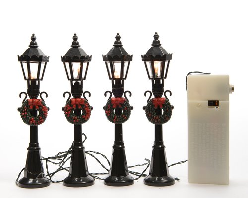 Lit Village Accessory x4 LED Street Lamps - image 1