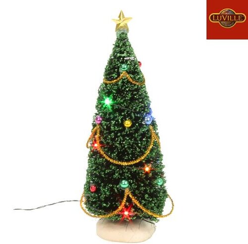 Luville Christmas tree with Multicoloured lights. Battery operated Height 23cm