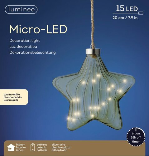 Micro LED Star Green Battery operated - image 2