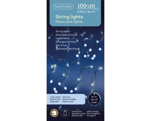 Micro Wire Battery String Lights (Cool White, Silver Wire) - image 5