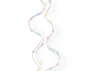 Micro Wire Battery String Lights (Multicoloured, Silver Wire) - image 2